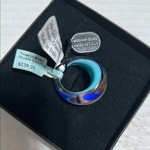 Murano Glass Three-Tone Ring